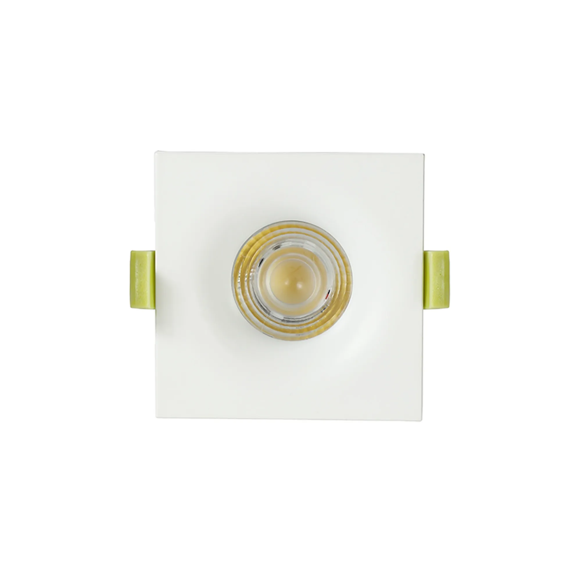 Bruve 9 Tridonic powered 9W 2700K 700lm 36° LED Engine,250mA , CRI>90 LED Engine Matt White Fixed Square Recessed Downlight, Inner Glass cover, IP65 DM201499  Dlux Bruve SQ 9 IP65
